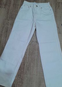 White High Waist Denim Jeans