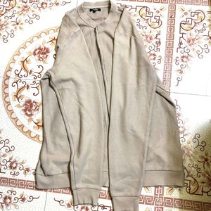 Cotton Blend Jacket With Nude Colour