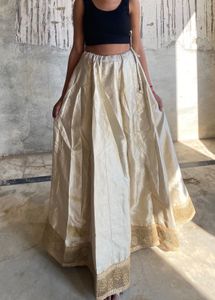 Partywear Cream Colour Lahnga