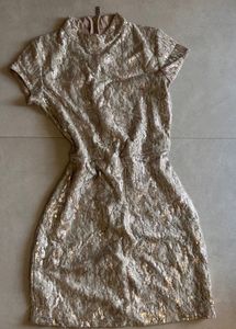 Golden Sequence Party Dress