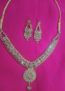 Alloy White Sliver Jewellery Set