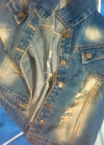 Girly Ripped Denim Jacket