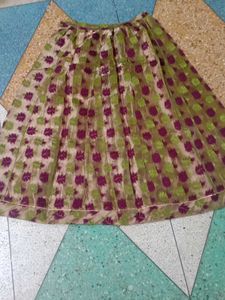 Floral Print Midi Skirt