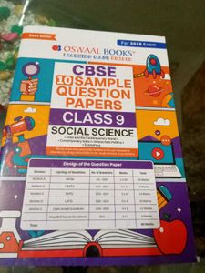 Class 9 Social Science Oswall Sample Paper