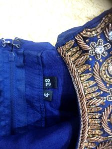 Blue Floral Kurta Set