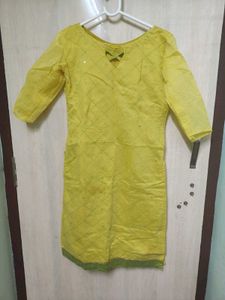 Yellow Cotton Kurta