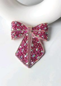 Rhinestone Hair Bow