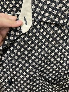 Patterned Button-Down Shirt