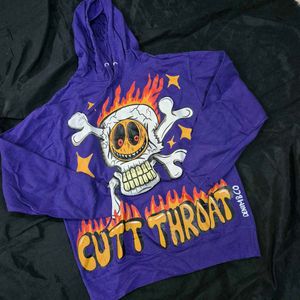 oversized Cutt Throat Hoodie|goth|halloween|