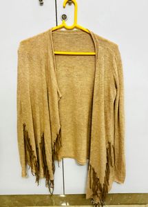 Fringed Knit Cardigan (DUBAI product )