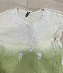 Short Chikankari Kurti