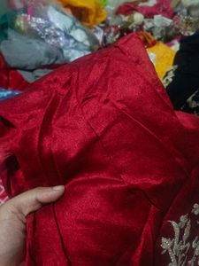 Raw Silk Skirt And Top Set