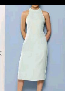 Mint Green Halter Midi Dress