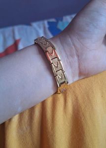 Gold-tone &#39;SAARVASRI&#39;  Magnatic Bracelet