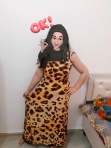 Animal Print Maxi Dress