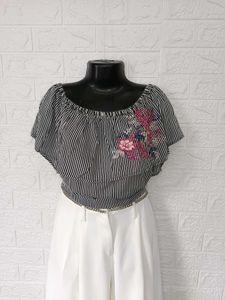 Imported Boho Embroidered Top