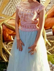 Crop Top Skirt With Shrug