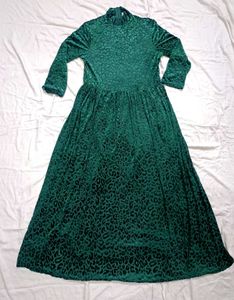 Emerald Green Velvet Dress
