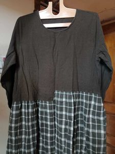 CHECKERED THICK DRESS