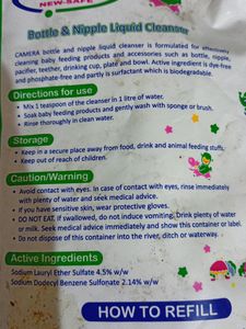 Camera Bottle &amp; Toys Liquid Cleanser