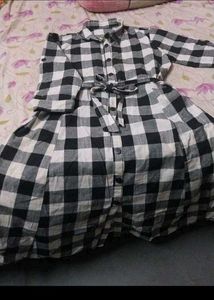 Checked Shirt Kurta