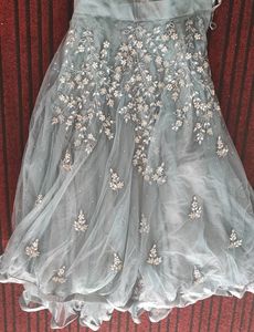 grey Lehenga Choli With Dupatta