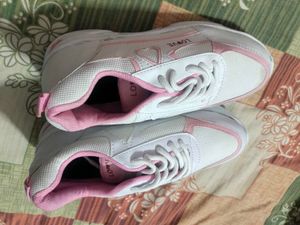 Cute Pink &amp; White Sneakers