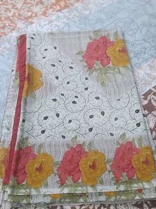 Pretty Roses Chiffon Saree