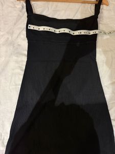 Black Tie Strap Mini Dress
