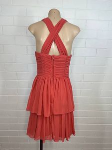H&amp;M Corset Boning Peach Dress