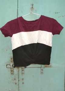 Color Block Twist Tee