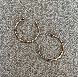 Antique Gold Hoops