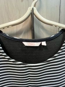 Striped Fit &amp; Flare Dress