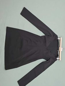 ZARA Black Long Sleeve Mini Dress