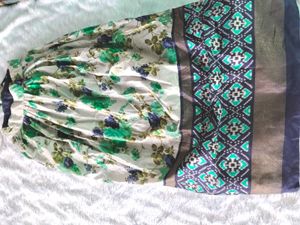 Floral Print Ethnic Skirt