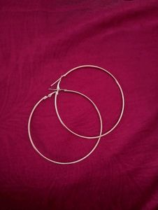 lana del rey hoops silver