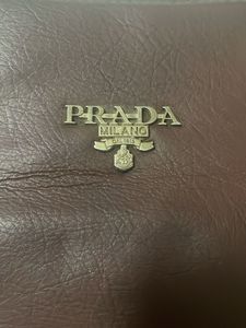Original Prada Brown Leather Handbag