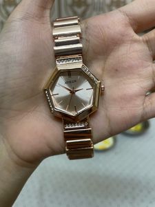 Rose Gold Diamond Studded Women’s Watch