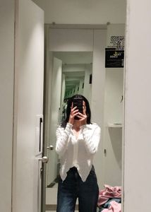 Stylish White Button-Down Shirt