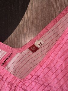 Pink Striped Cami Top