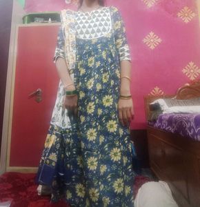 Printed Gown