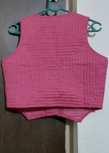 Quilted Deep Neck Waist Coat