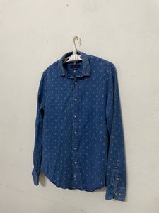 Zara Man Denim Shirt For Men