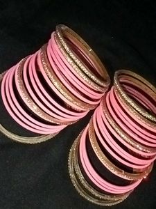 Pink Bangle Set