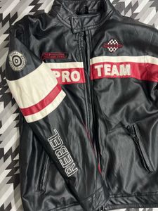 Vintage ProTeam Racing Leather Jacket BY REBEL