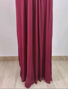 Maroon Lace Work Gown❤️🐬🎀