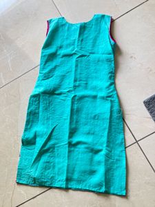 Teal Embroidered Kurta