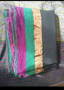 Black Cotton Saree
