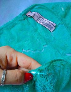 Green Lace Thong By Victoria Secret