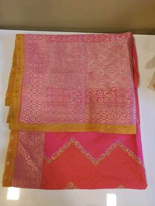 Pink &amp; Orange Dupatta